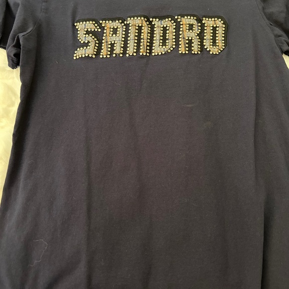 Sandro studded t-shirt - Picture 1 of 3